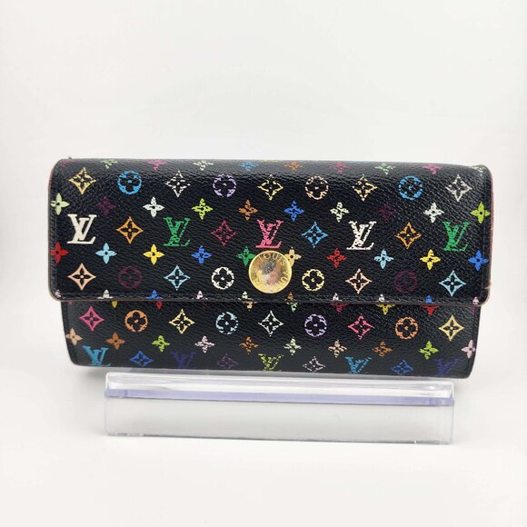 Louis Vuitton Murakami Multicolor Long Wallet w/ Pink Interior - Picture 1 of 13